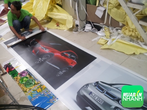 Trang trí showroom ôtô Audi A6 sáng đẹp, sang trọng với in backlit film UV