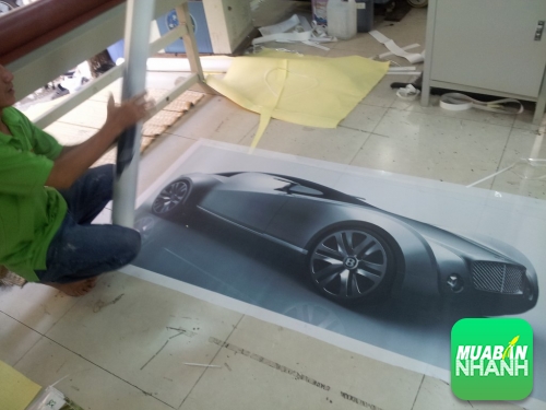 Hộp đèn trang trí showroom xe hơi audi A7 từ dịch vụ in backlit film UV