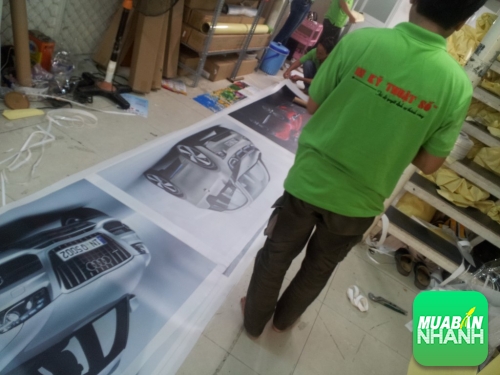 In backlit UV trang trí phòng chờ, khu lễ tân tại showroom xe hơi Audi A5