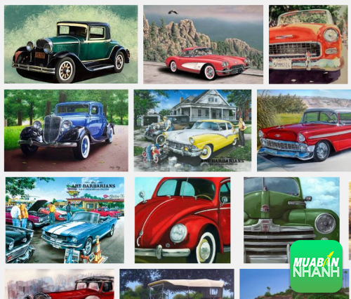 Trang trí không gian Đại lý xe Ford Việt Nam với tranh in vải canvas tuyệt đẹp