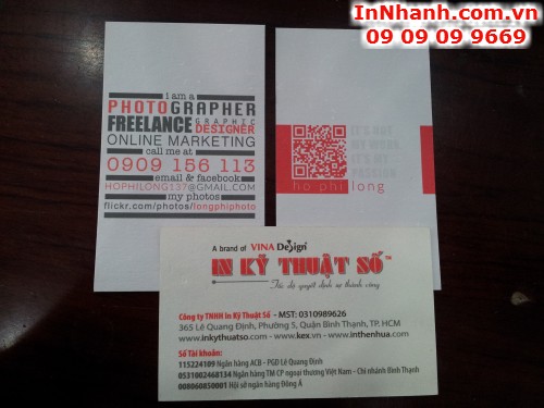 Danh thiếp một thiết kế cầu kỳ