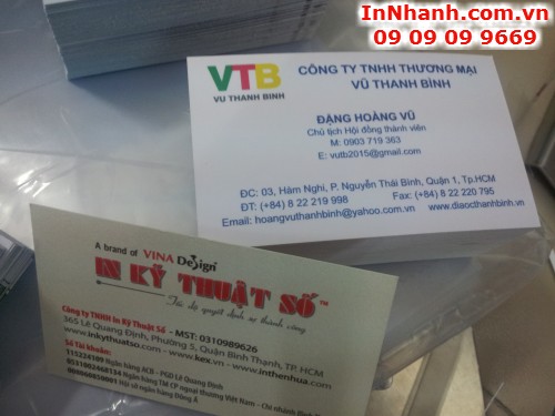 Danh thiếp thông tin cần có