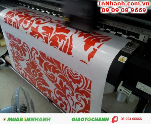 In decal trang trí khổ lớn