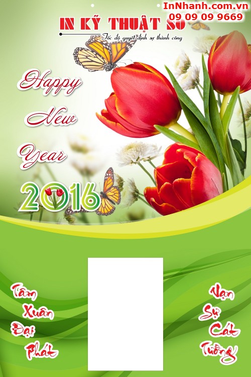 In lịch tết 2016 tại TPHCM