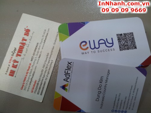In namecard bằng giấy couche