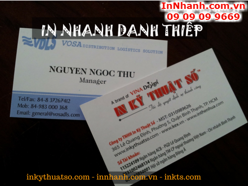 In nhanh danh thiếp