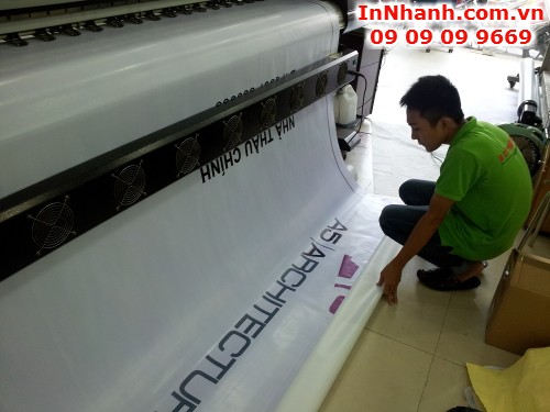 In nhanh lấy liền bạt hiflex khổ lớn cho A5 Architecture