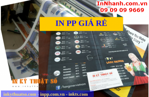 In PP giá rẻ với máy in kỹ thuật số