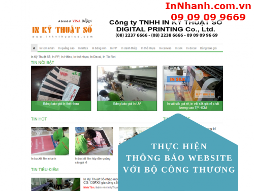 InKyThuatSo.com đã thông báo website với Bộ Công Thương theo quy định pháp luật