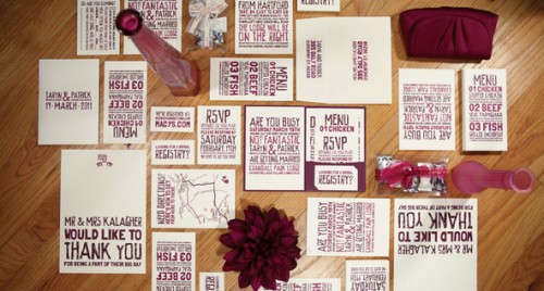 Thiệp cưới phong cách